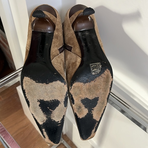 Casadei Camel Beige Suede Boots - Picture 7 of 11